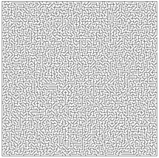 Maze Generation Algorithm Large